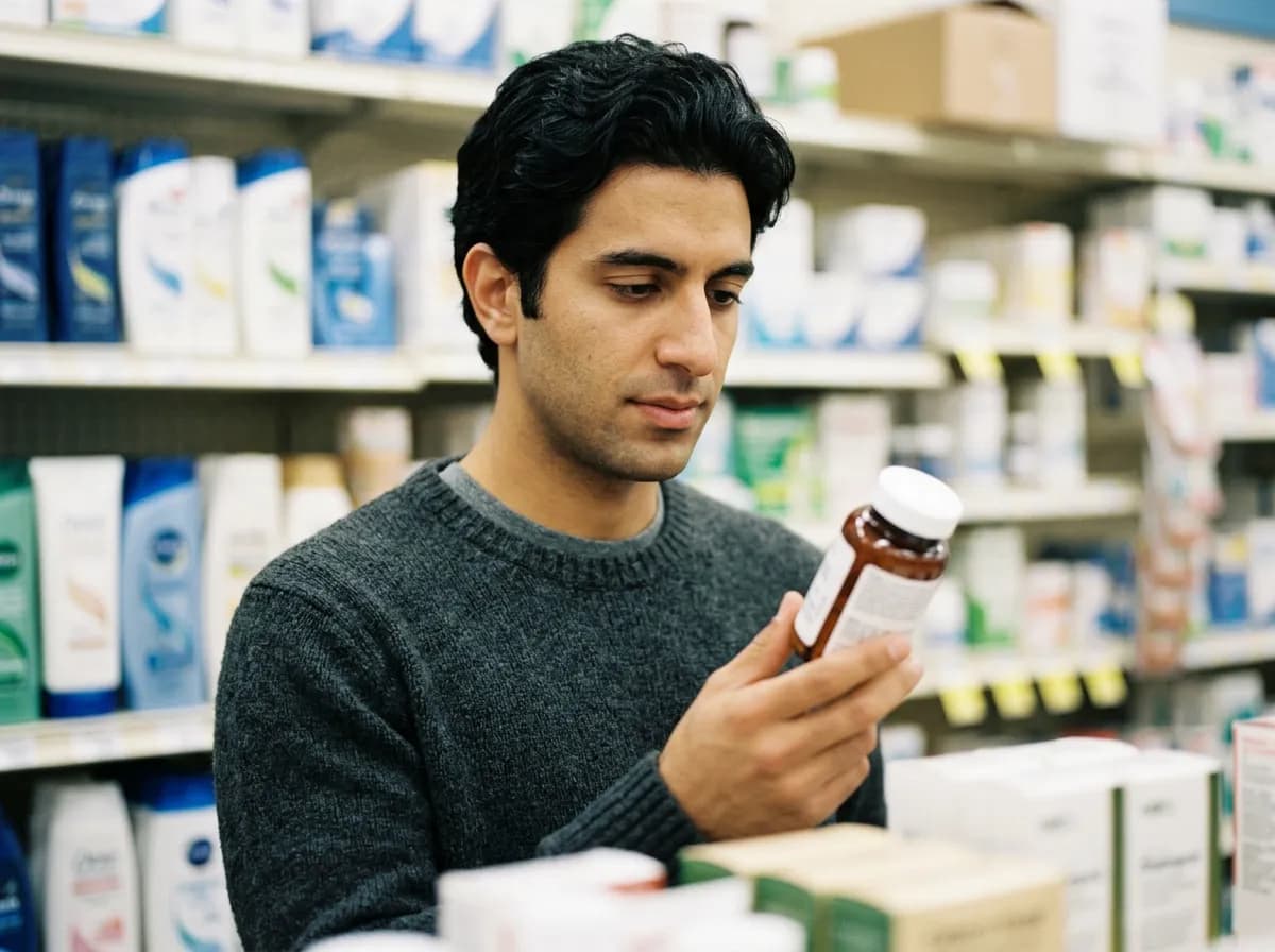 Pharmacist counting pills for a patient